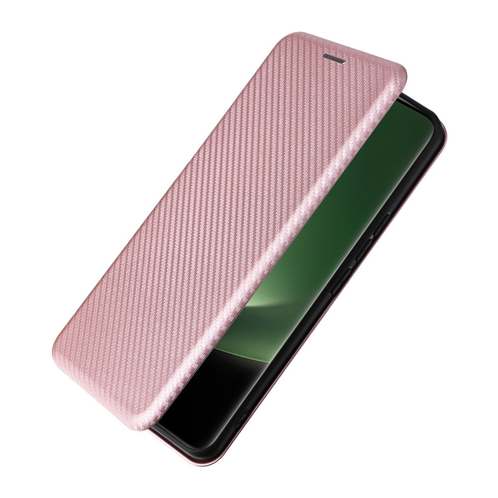 For Xiaomi 13 Ultra PU Leather Phone Case Carbon Fiber Texture Stand Card Slot Cover
