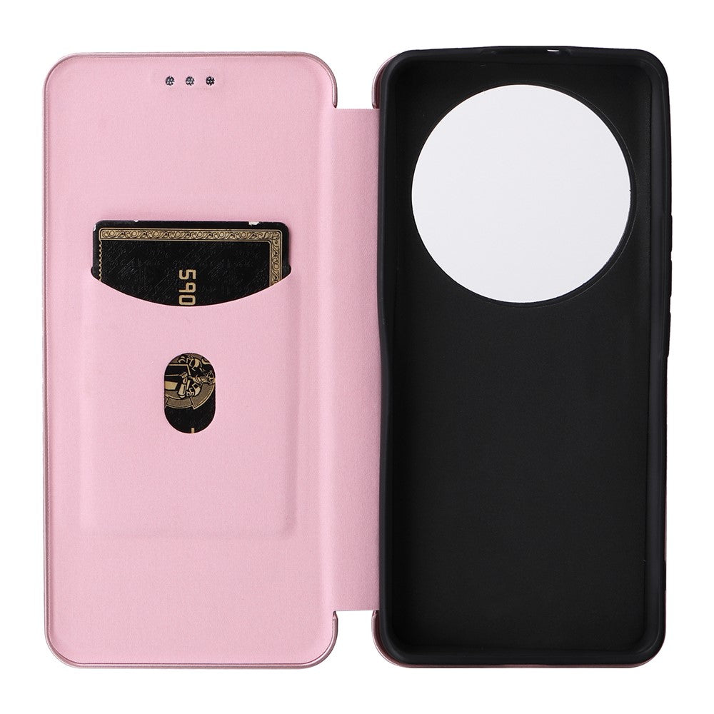 For Xiaomi 13 Ultra PU Leather Phone Case Carbon Fiber Texture Stand Card Slot Cover