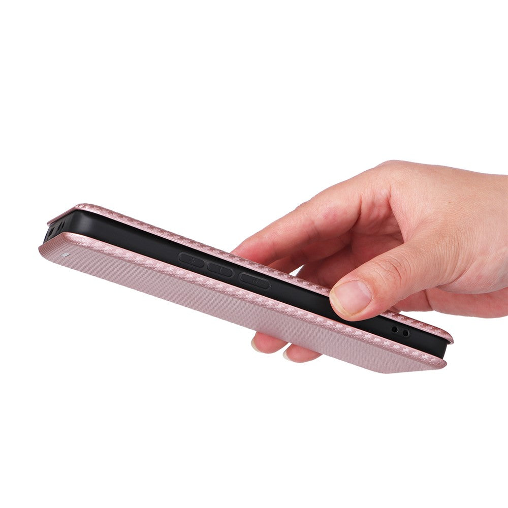 For Xiaomi 13 Ultra PU Leather Phone Case Carbon Fiber Texture Stand Card Slot Cover