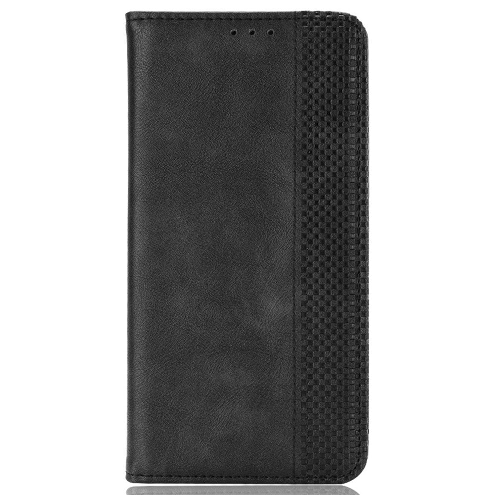 Pixel 8 Lederhülle – Mit Brieftaschenfunktion, Ständer & Retro-Textur