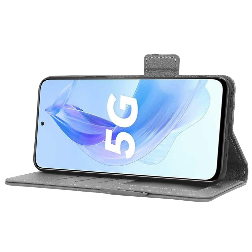 For Honor 90 Lite 5G / X50i 5G Anti-Scratch PU Leather Wallet Phone Case Litchi Texture Flip Stand Phone Cover