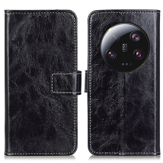 Xiaomi 13 Ultra Wallet-Handyhülle – Cell Phone Case Retro Crazy Horse Textur Standfunktion Leder