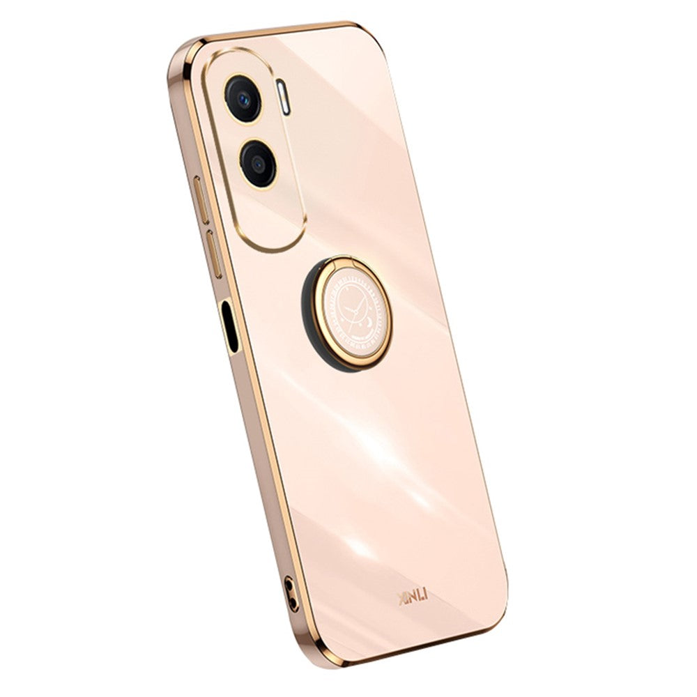 Honor X50i 5G / 90 Lite 5G Handyhülle – Galvanisierte TPU-Rückseite, kratzfest, mit Ringständer