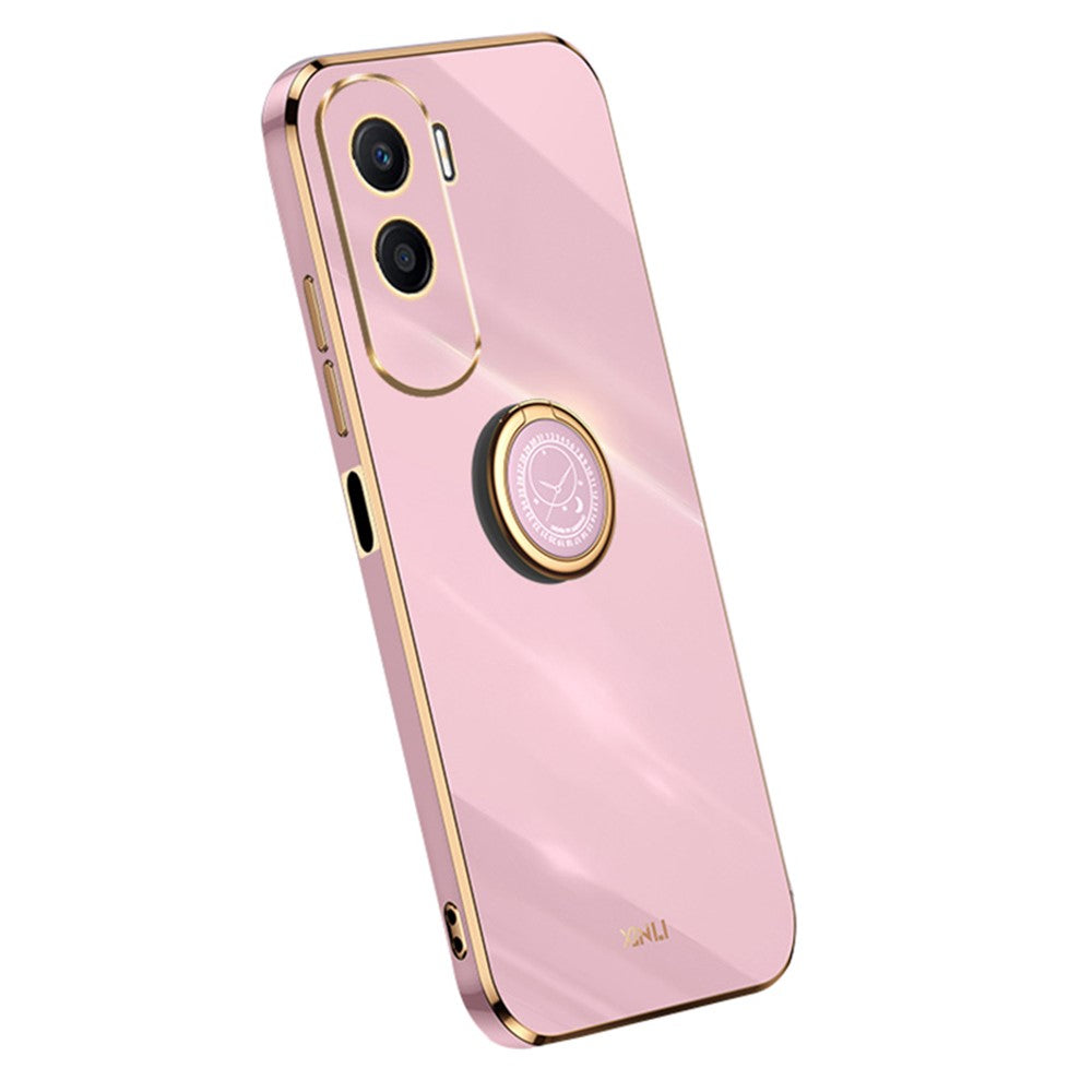 Honor X50i 5G / 90 Lite 5G Handyhülle – Galvanisierte TPU-Rückseite, kratzfest, mit Ringständer