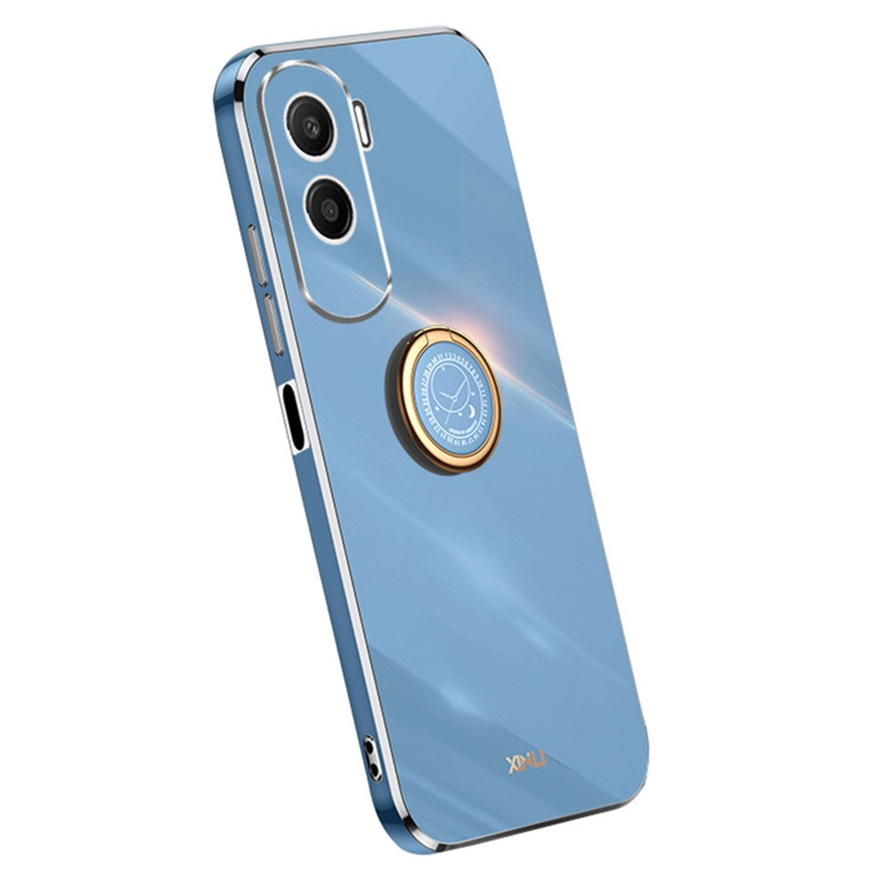 Honor X50i 5G / 90 Lite 5G Handyhülle – Galvanisierte TPU-Rückseite, kratzfest, mit Ringständer
