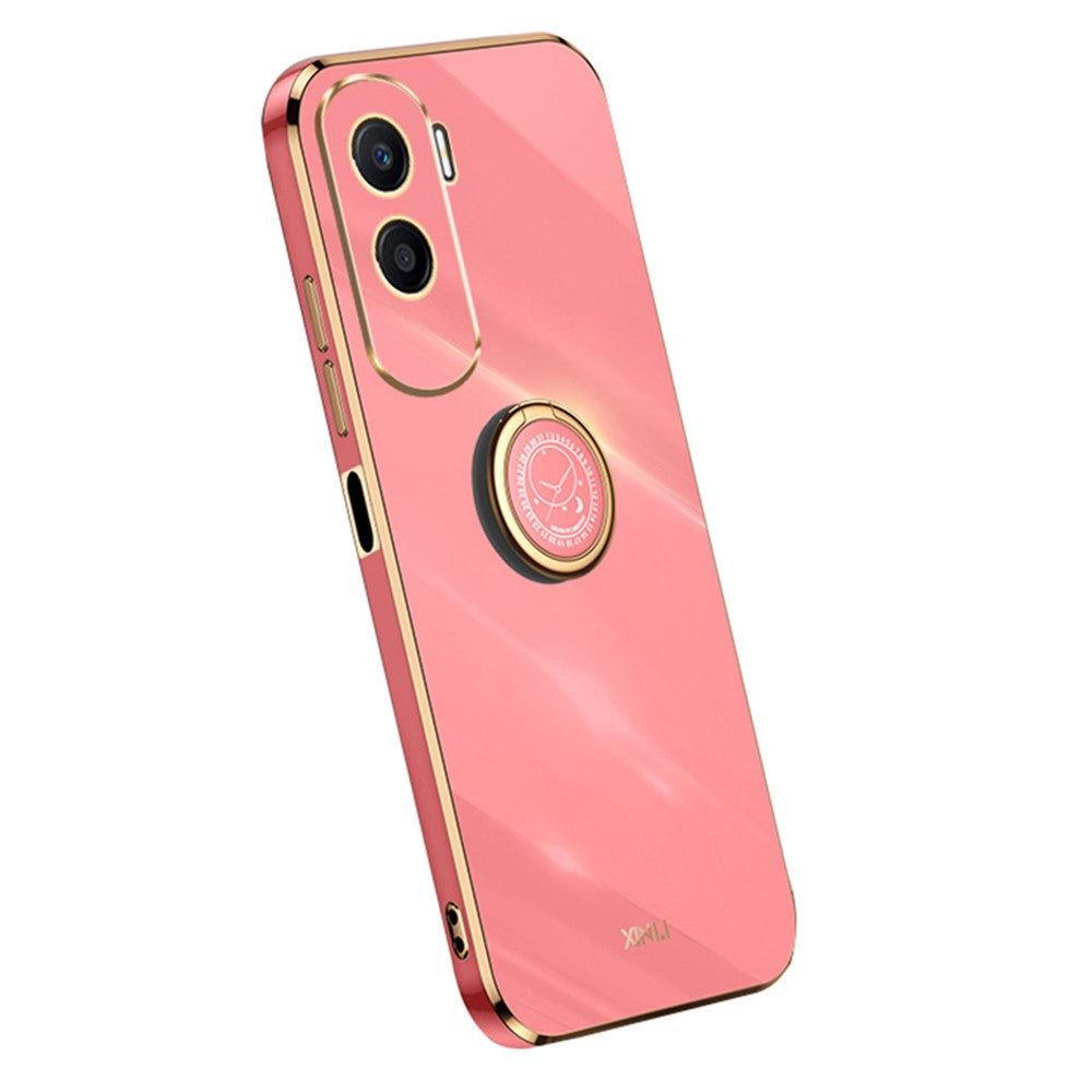 Honor X50i 5G / 90 Lite 5G Handyhülle – Galvanisierte TPU-Rückseite, kratzfest, mit Ringständer