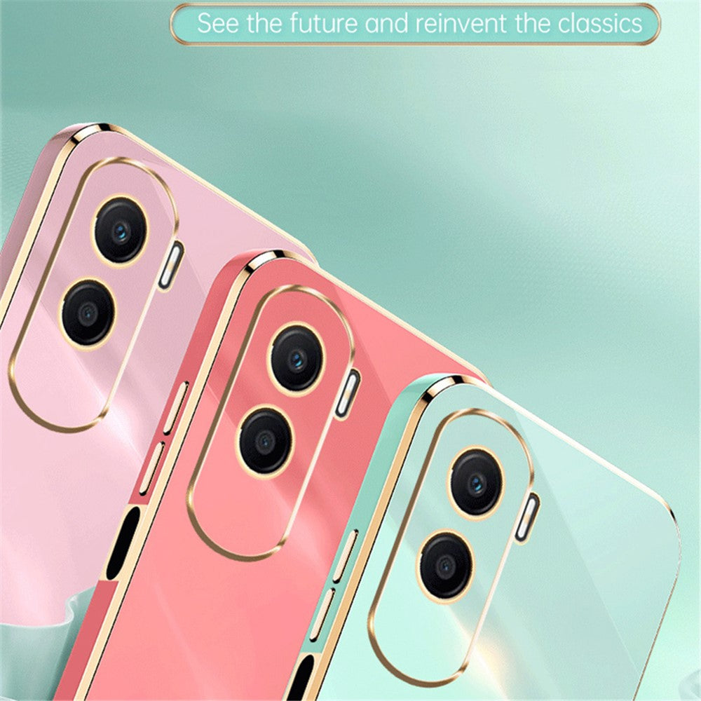 XINLI Electroplating Phone Case for Honor X50i 5G / 90 Lite 5G , Anti-drop TPU Cover