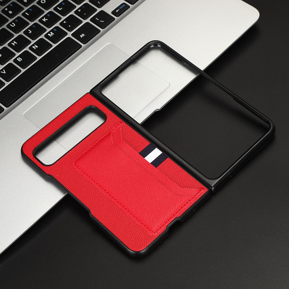 Pixel Fold Schutzhülle – Mit Kartenhalter & Litschi-Lederstruktur