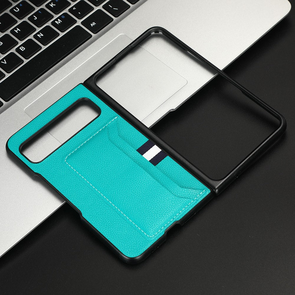 Pixel Fold Schutzhülle – Mit Kartenhalter & Litschi-Lederstruktur