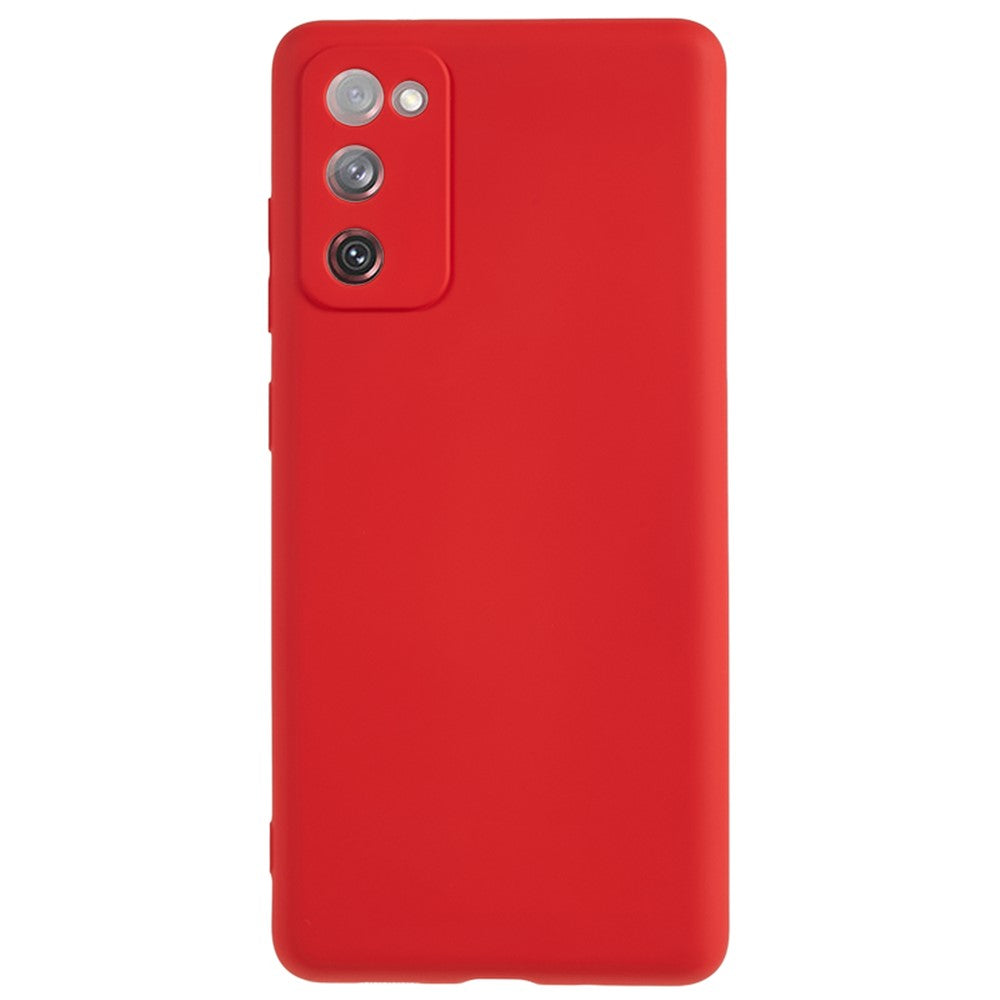 Galaxy S20 Lite / S20 FE  / S20 FE 2022 Gummierte Hülle – Mit Faserfutter & Anti-Kratz-Abdeckung