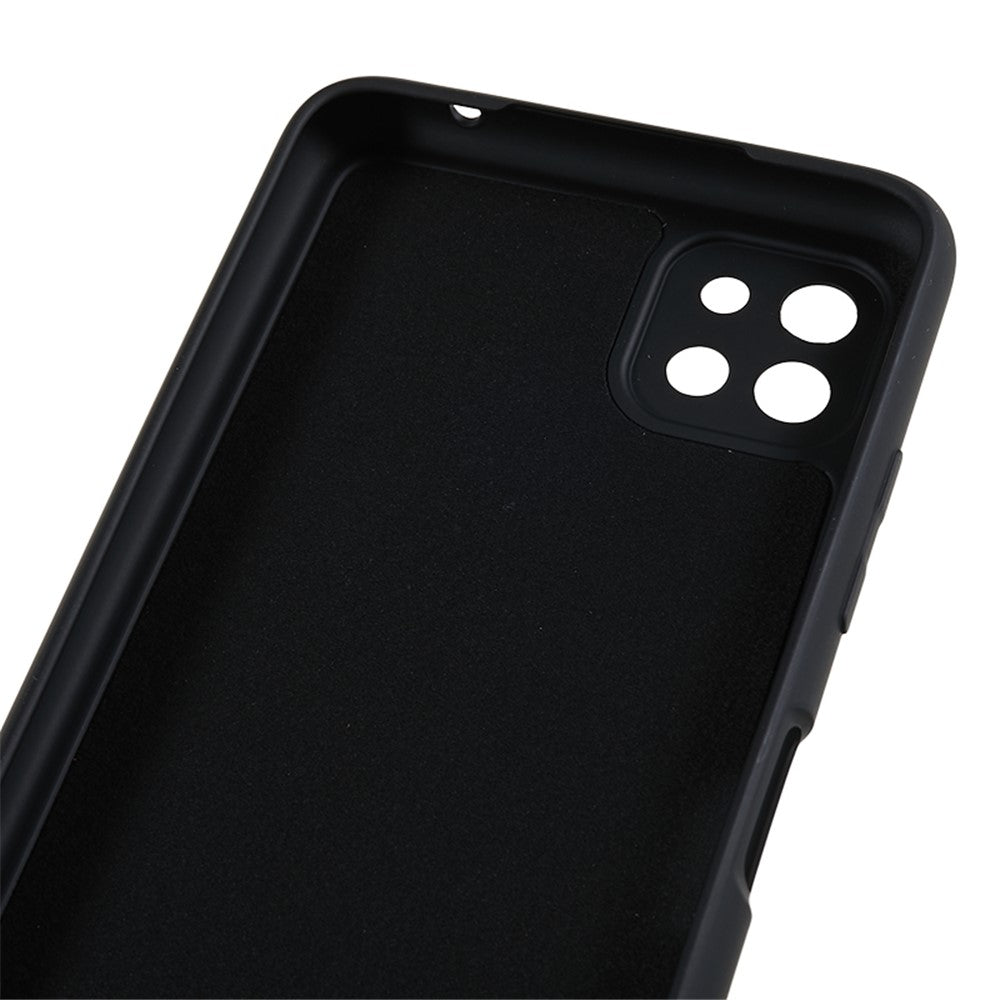 Galaxy A22 5G Gummierte Hülle – Mit Faserfutter & Anti-Kratz-Abdeckung