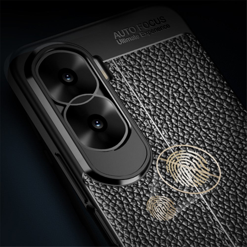 For Honor X50i 5G / 90 Lite 5G Dustproof TPU Phone Case Shockproof Phone Shell Litchi Texture Phone Cover