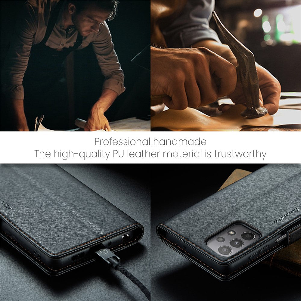 Galaxy A23 4G/5G Glänzende Wallet-Hülle – RFID-Schutz & Ständer