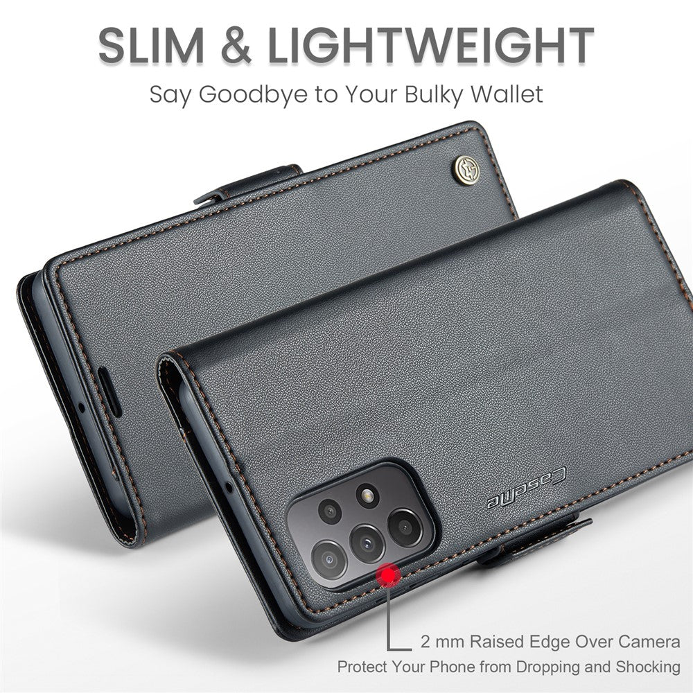 Galaxy A23 4G/5G Glänzende Wallet-Hülle – RFID-Schutz & Ständer