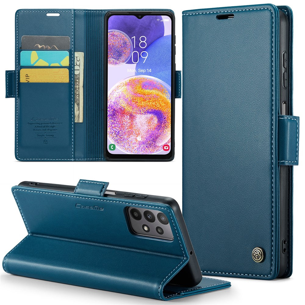 Galaxy A23 4G/5G Glänzende Wallet-Hülle – RFID-Schutz & Ständer