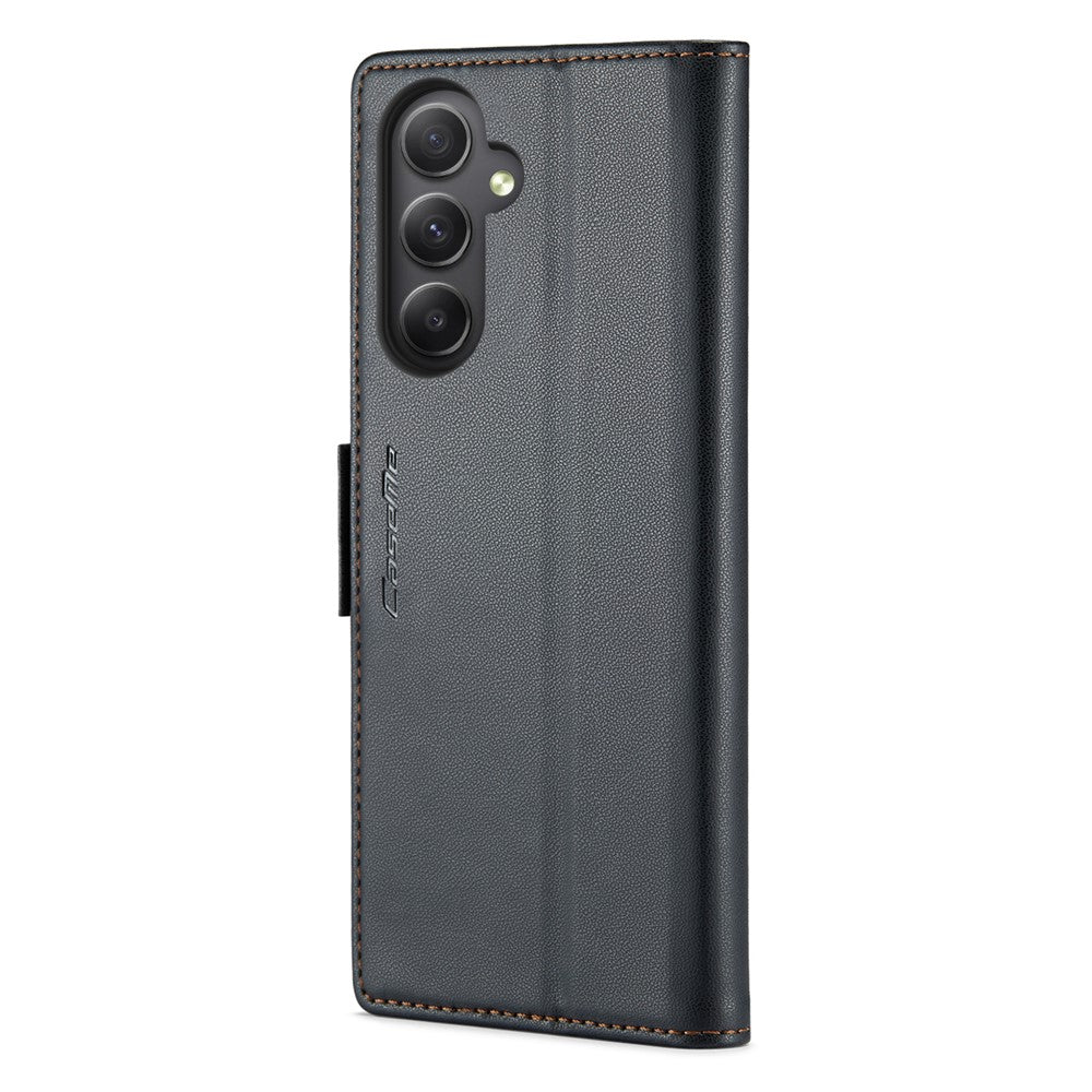 Galaxy A34 5G Glänzende Wallet-Hülle – RFID-Schutz & Ständer