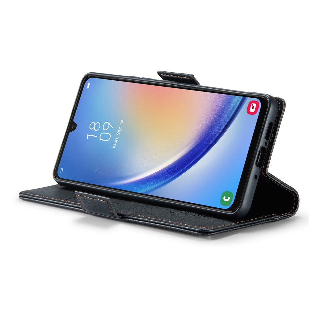 Galaxy A34 5G Glänzende Wallet-Hülle – RFID-Schutz & Ständer
