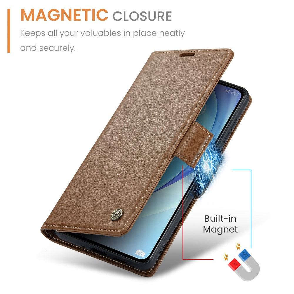 For Xiaomi Mi 11 Lite 4G / 5G / 11 Lite 5G NE Leather Case CASEME 023 RFID Blocking 3 Card Slot Mobile Cover