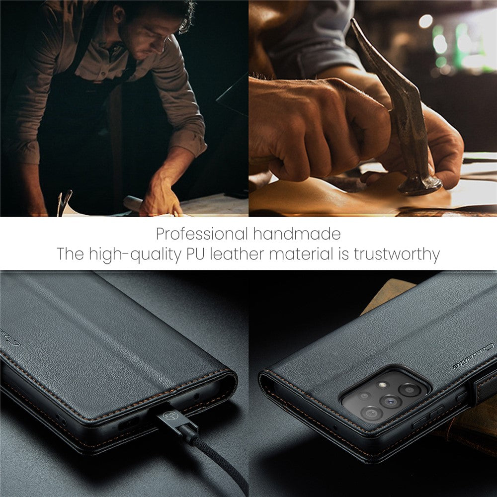 Galaxy A33 5G Glänzende Wallet-Hülle – RFID-Schutz & Ständer