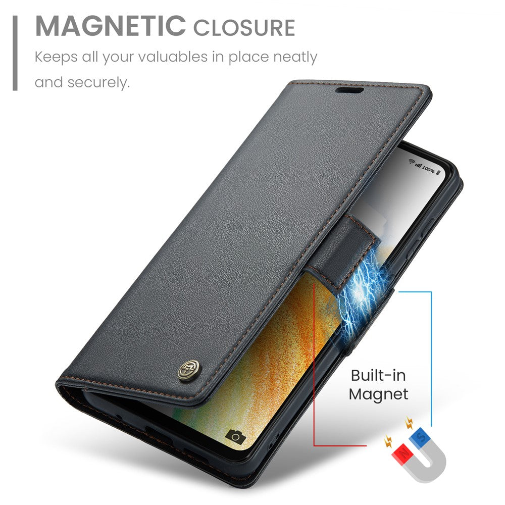 Galaxy A33 5G Glänzende Wallet-Hülle – RFID-Schutz & Ständer