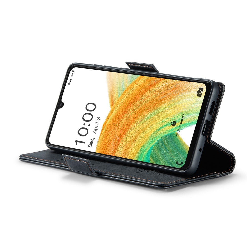 Galaxy A33 5G Glänzende Wallet-Hülle – RFID-Schutz & Ständer