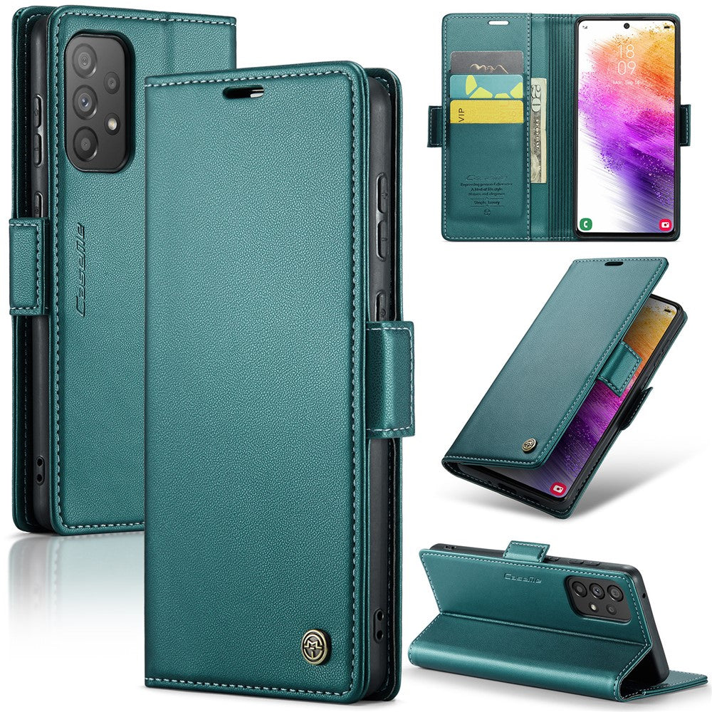 Galaxy A33 5G Glänzende Wallet-Hülle – RFID-Schutz & Ständer
