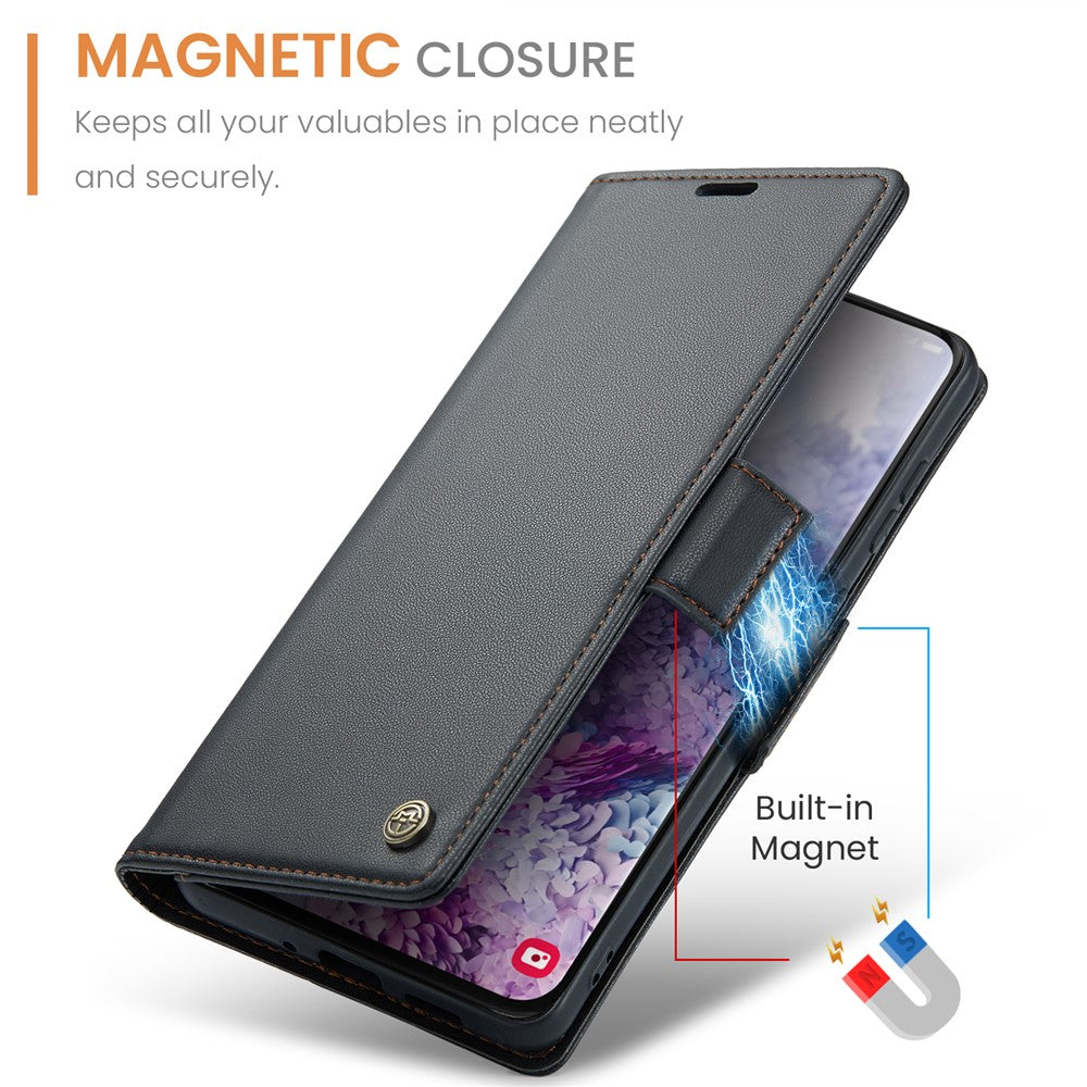 Galaxy S20 4G/5G Glänzende Wallet-Hülle – RFID-Schutz & Ständer