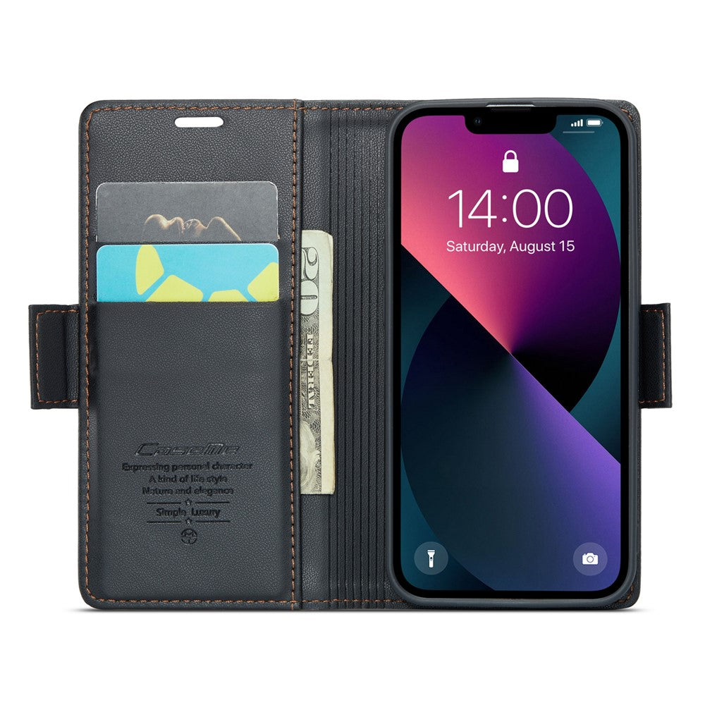 iPhone 13 mini Glänzende Wallet-Hülle – RFID-Schutz & Ständer