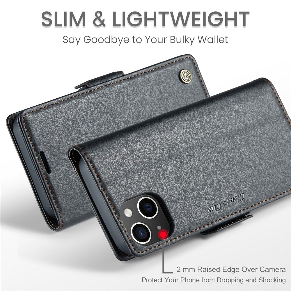 iPhone 13 mini Glänzende Wallet-Hülle – RFID-Schutz & Ständer