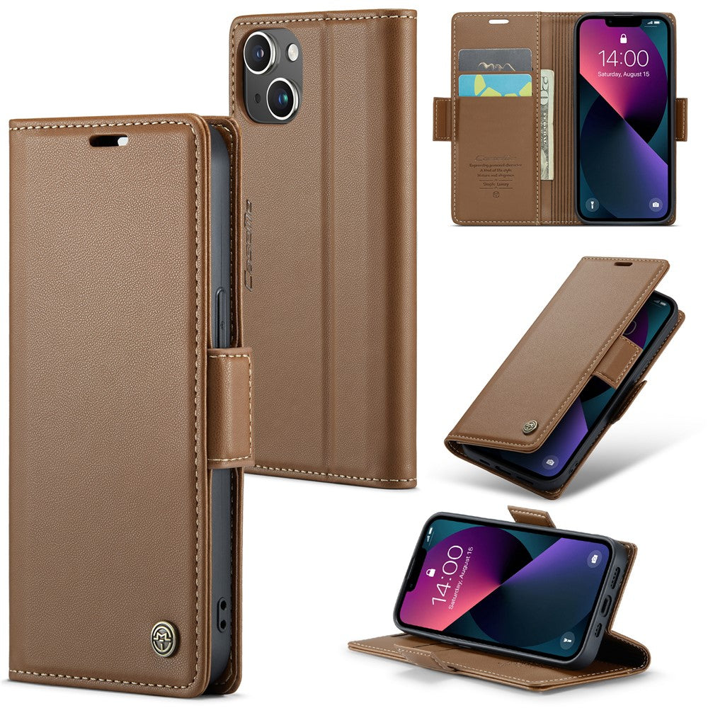 iPhone 13 mini Glänzende Wallet-Hülle – RFID-Schutz & Ständer