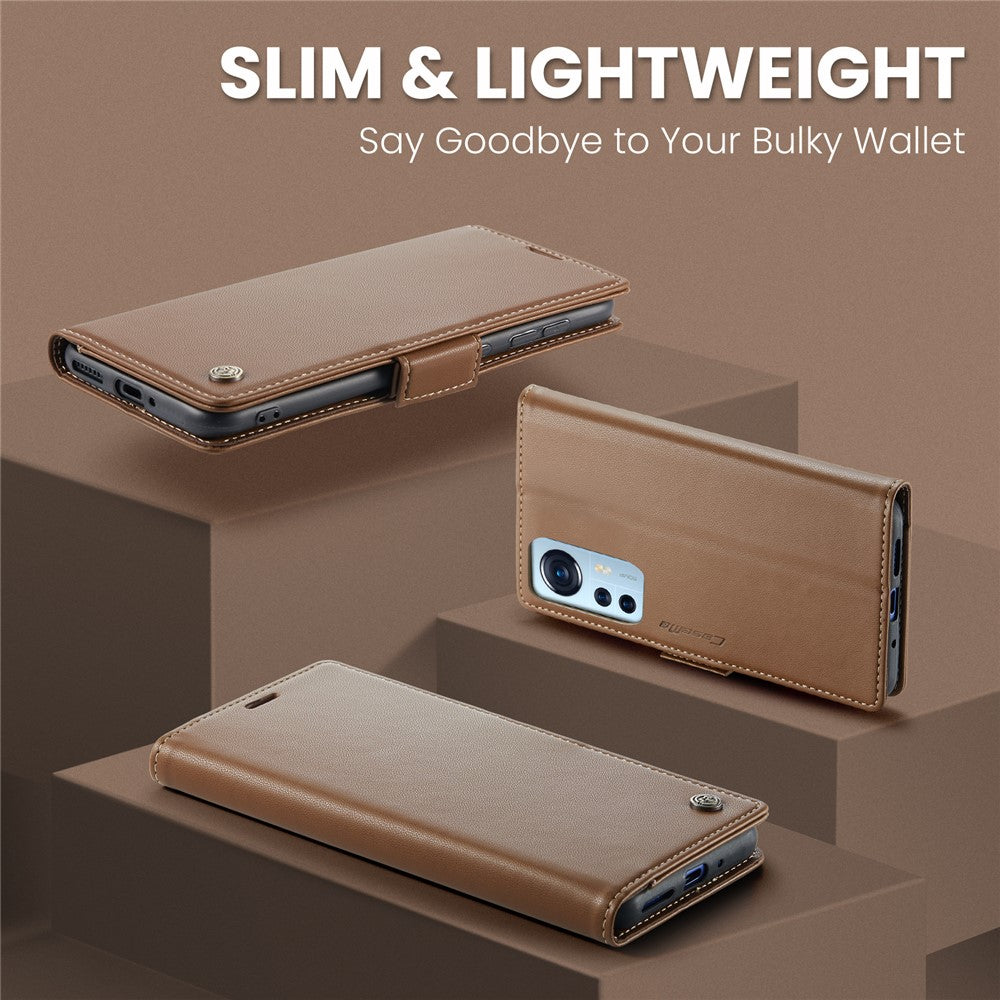 For Xiaomi 12 5G / 12X 5G / 12S 5G Leather Case CASEME 023 RFID Blocking 3 Card Slot Mobile Cover