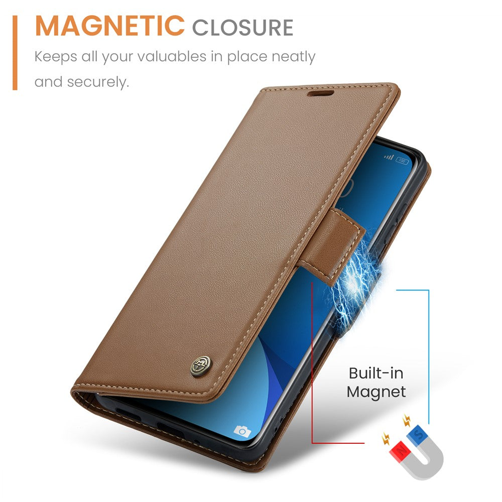 For Xiaomi 12 5G / 12X 5G / 12S 5G Leather Case CASEME 023 RFID Blocking 3 Card Slot Mobile Cover