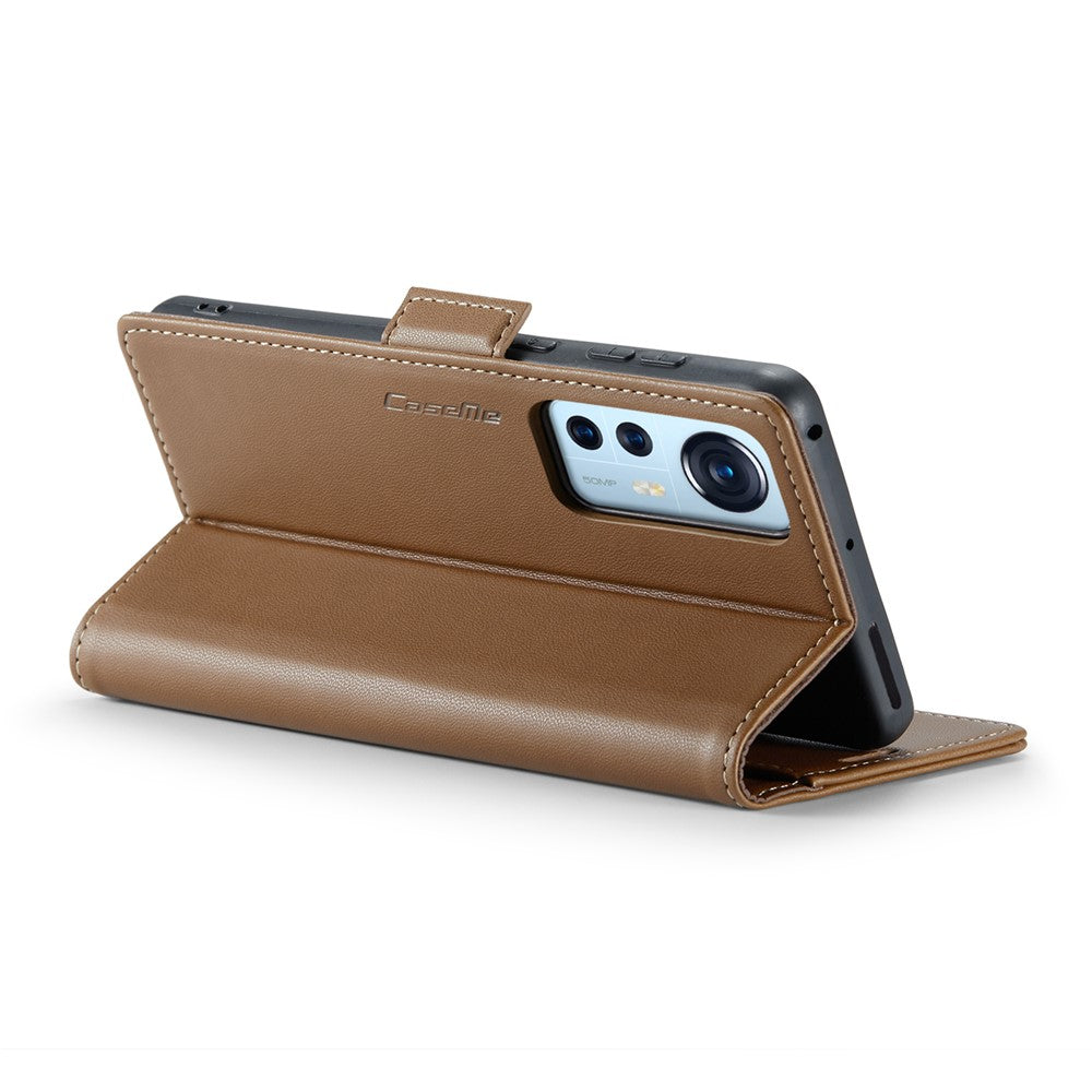 For Xiaomi 12 5G / 12X 5G / 12S 5G Leather Case CASEME 023 RFID Blocking 3 Card Slot Mobile Cover