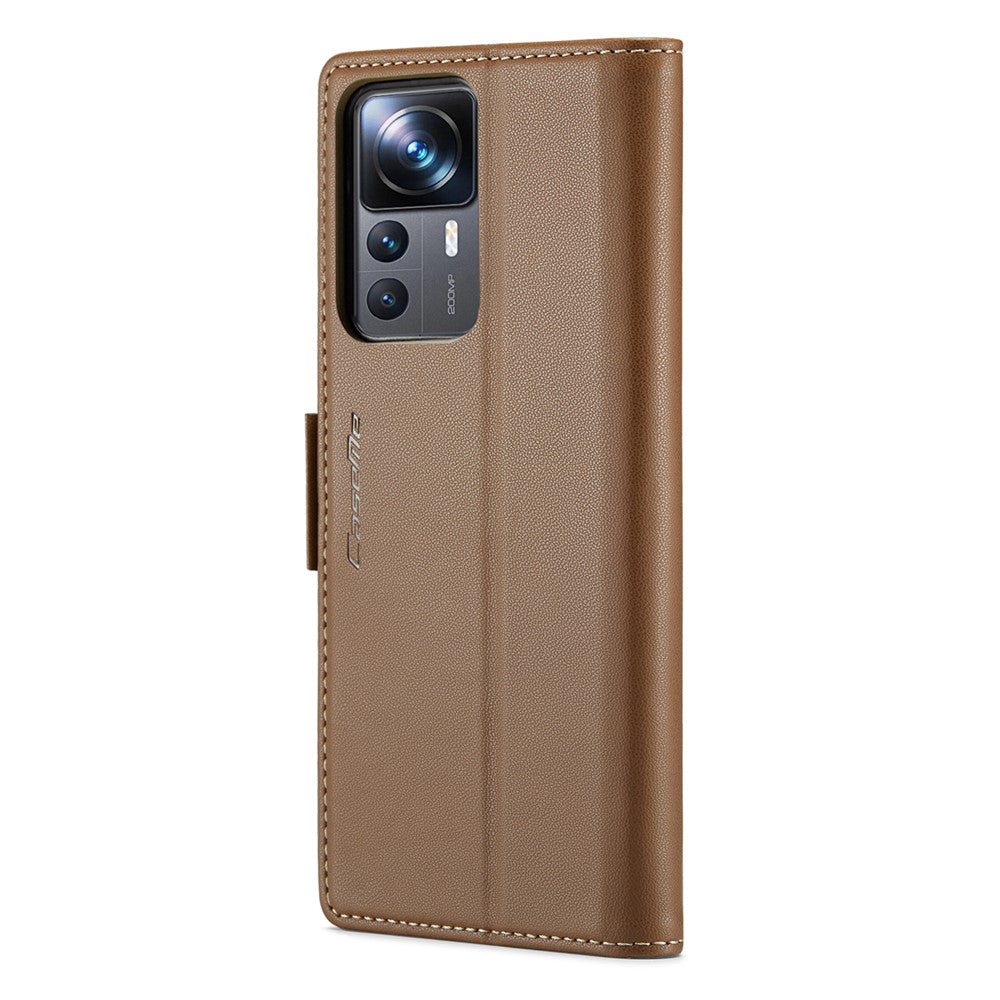 For Xiaomi 12T 5G / 12T Pro 5G / Redmi K50 Ultra Leather Case CASEME 023 RFID Blocking 3 Card Slot Mobile Cover