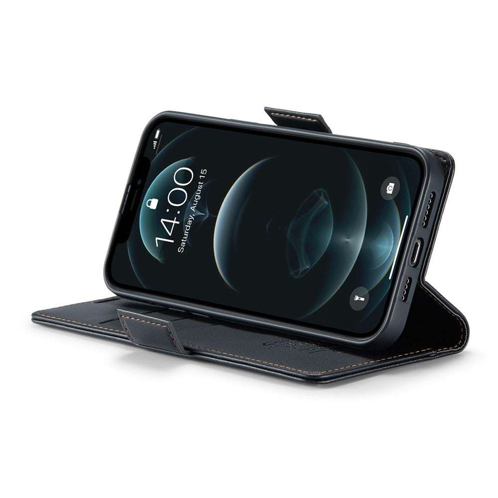 iPhone 12 Pro Max Glänzende Wallet-Hülle – RFID-Schutz & Ständer