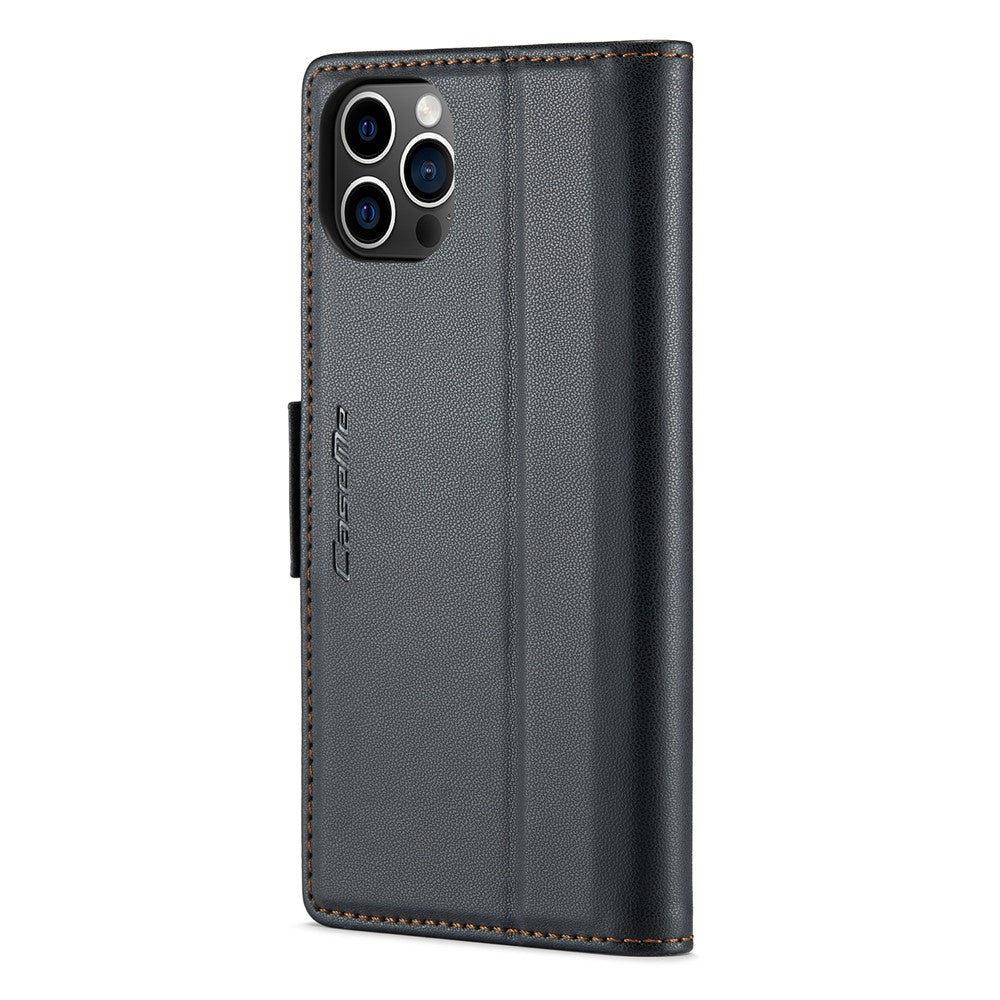 iPhone 12 Pro Max Glänzende Wallet-Hülle – RFID-Schutz & Ständer