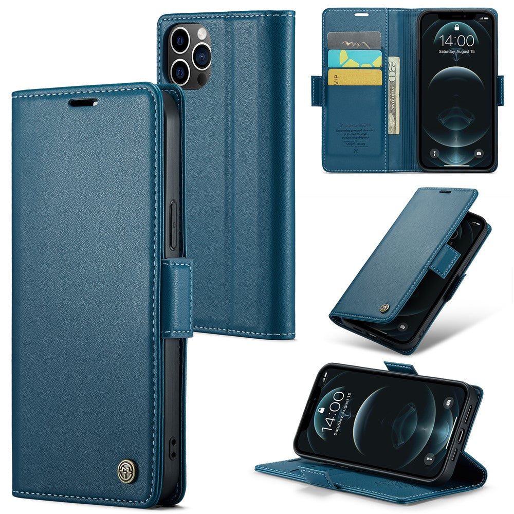 iPhone 12 Pro Max Glänzende Wallet-Hülle – RFID-Schutz & Ständer