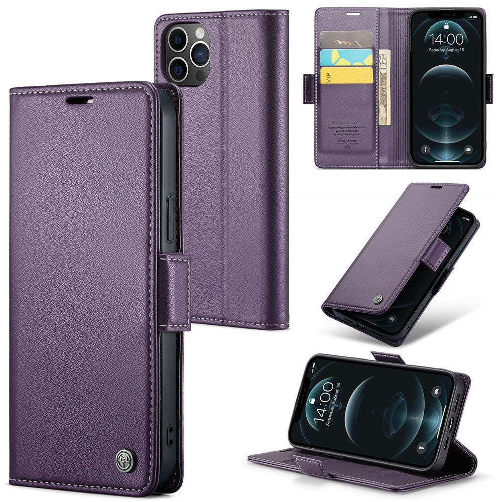 iPhone 12 Pro Max Glänzende Wallet-Hülle – RFID-Schutz & Ständer