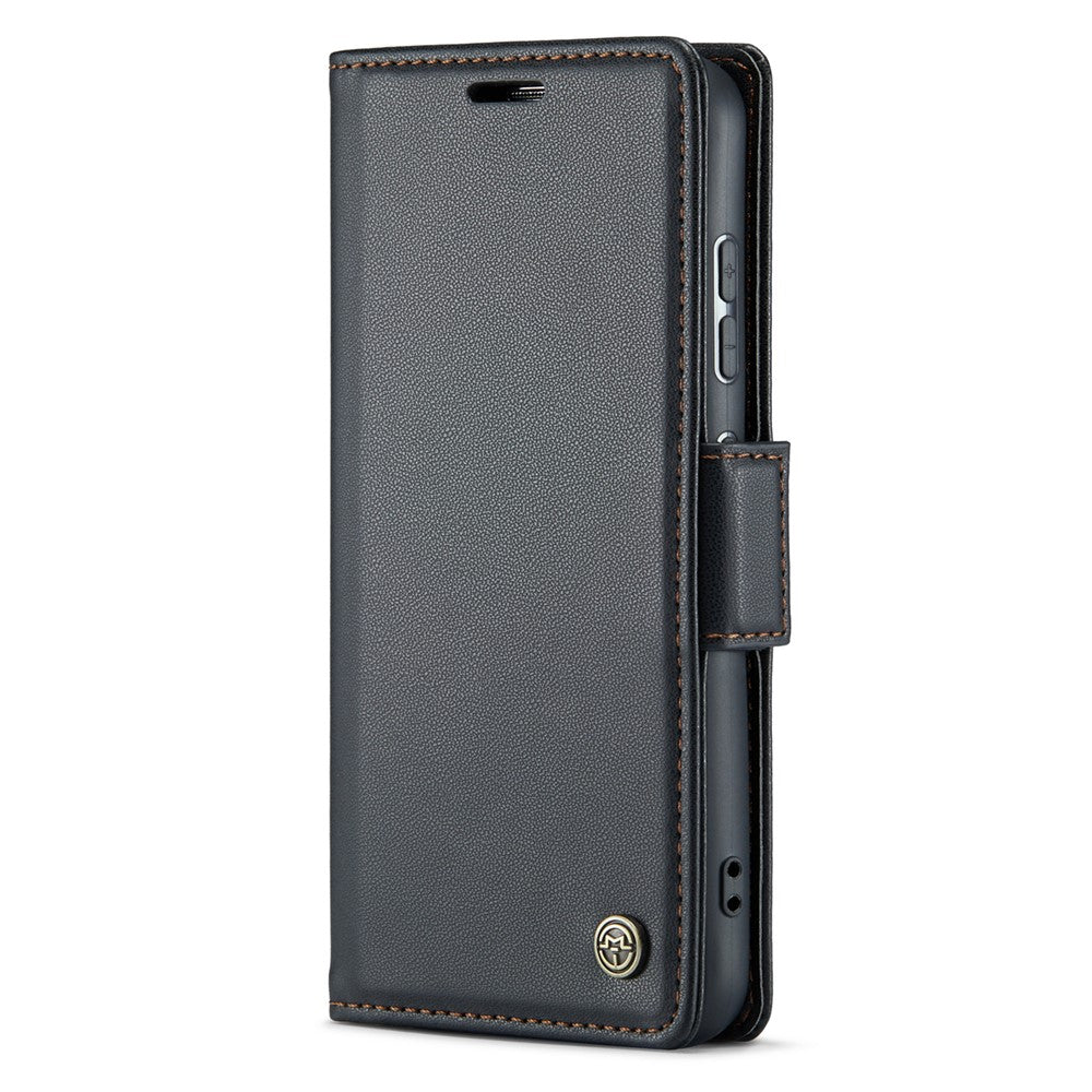 Galaxy S23 Plus Glänzende Wallet-Hülle – RFID-Schutz & Ständer