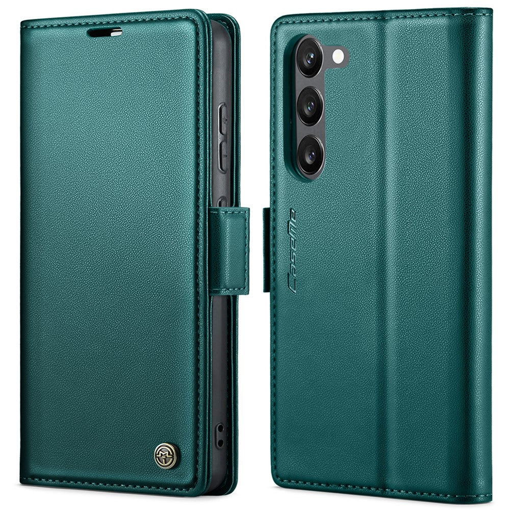 Galaxy S23 Plus Glänzende Wallet-Hülle – RFID-Schutz & Ständer
