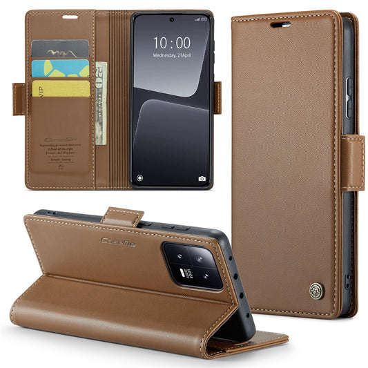 Xiaomi 13 Handyhülle – Ledertasche CASEME 023 RFID-blockierende mobile Abdeckung mit 3 Kartenfächern