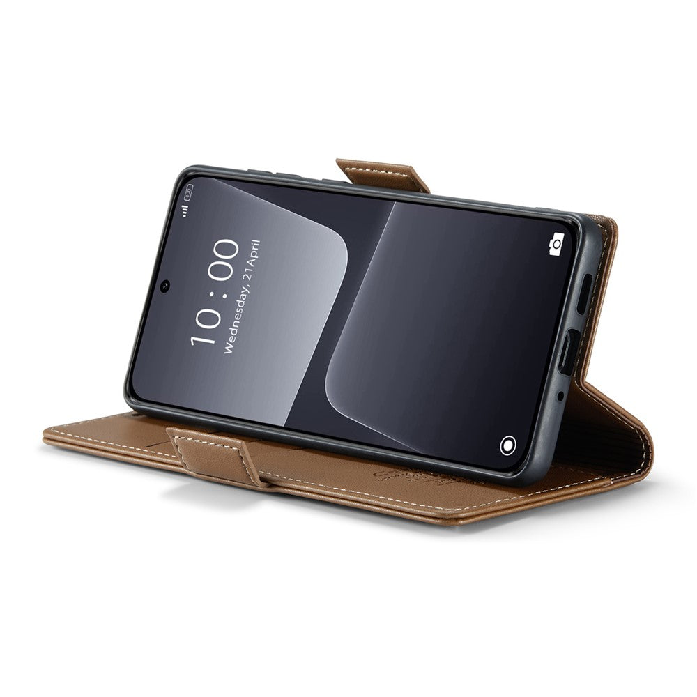 For Xiaomi 13 Leather Case CASEME 023 RFID Blocking 3 Card Slot Mobile Cover