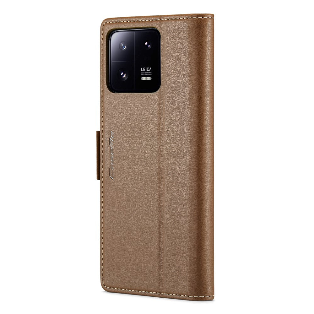 For Xiaomi 13 Pro 5G Leather Case CASEME 023 RFID Blocking 3 Card Slot Mobile Cover