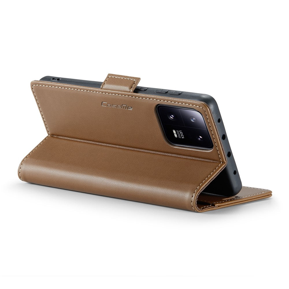 For Xiaomi 13 Pro 5G Leather Case CASEME 023 RFID Blocking 3 Card Slot Mobile Cover