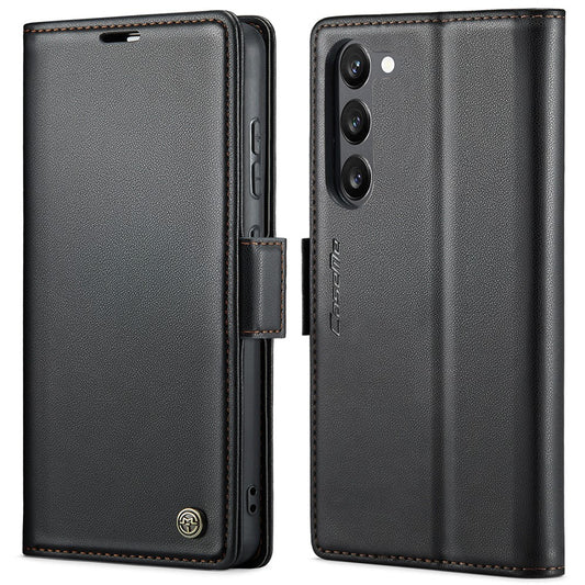 Galaxy S23 Glänzende Wallet-Hülle – RFID-Schutz & Ständer