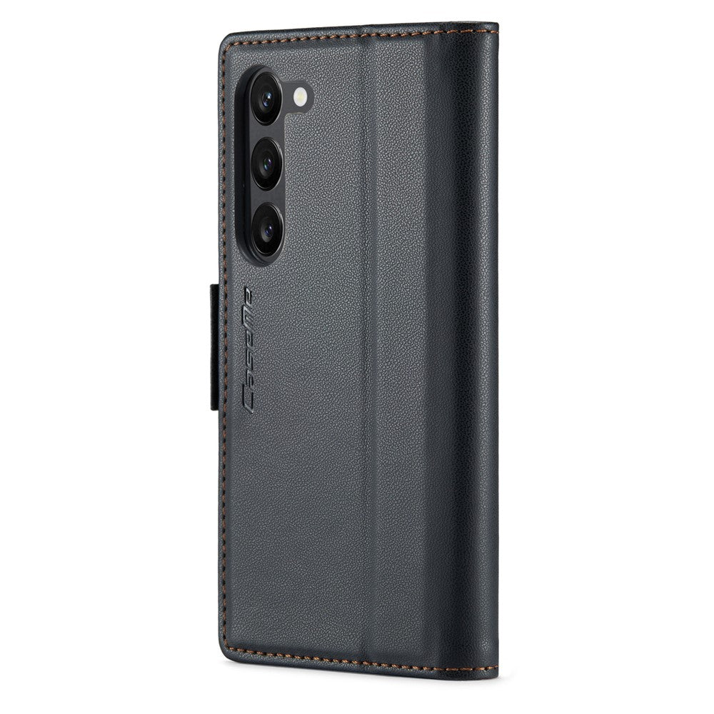 Galaxy S23 Glänzende Wallet-Hülle – RFID-Schutz & Ständer