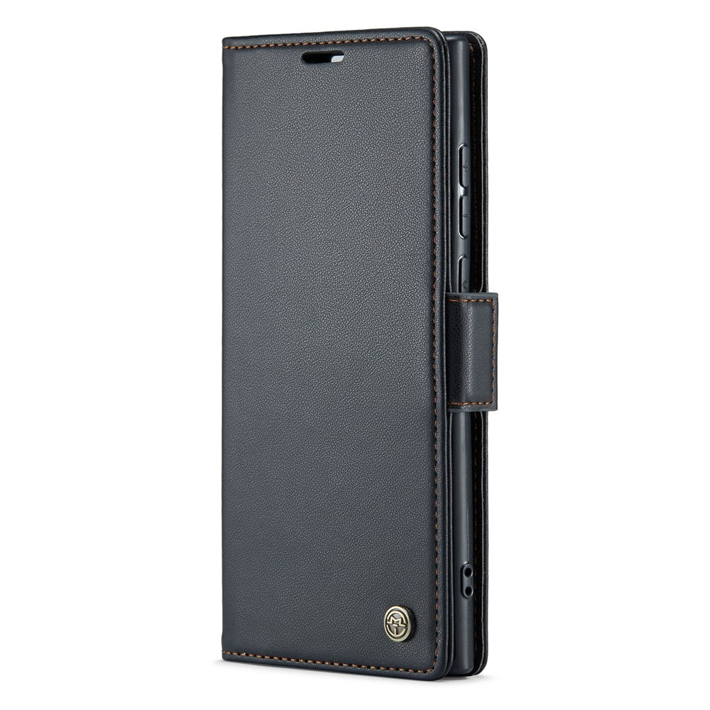 Galaxy S23 Ultra Glänzende Wallet-Hülle – RFID-Schutz & Ständer