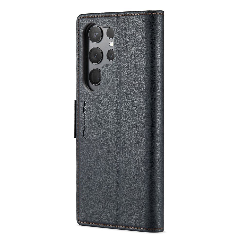 Galaxy S23 Ultra Glänzende Wallet-Hülle – RFID-Schutz & Ständer
