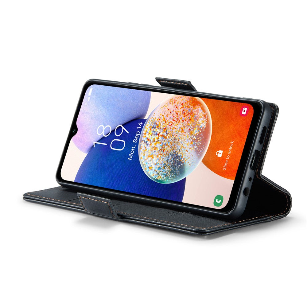Galaxy A14 5G/4G Glänzende Wallet-Hülle – RFID-Schutz & Ständer