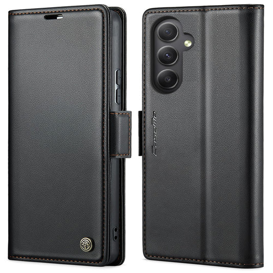 Galaxy A54 5G Glänzende Wallet-Hülle – RFID-Schutz & Ständer